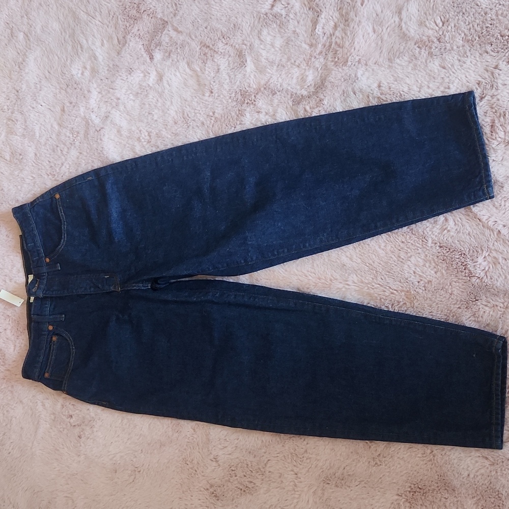 Madewell Women's Balloon Jeans in Dark Blue